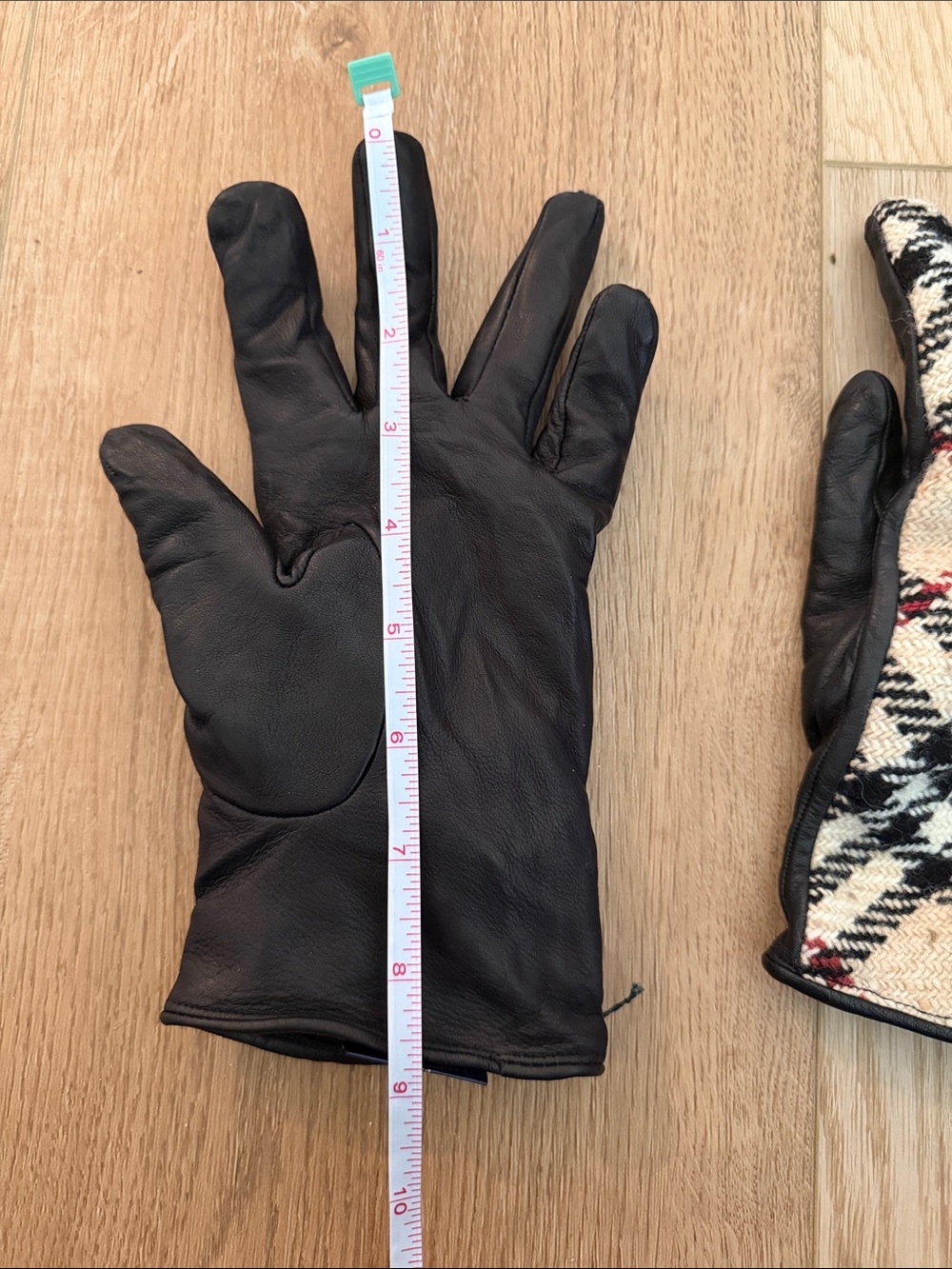 Burberry Plaid wool leather palm of Gloves‎ - Picture 10 of 11